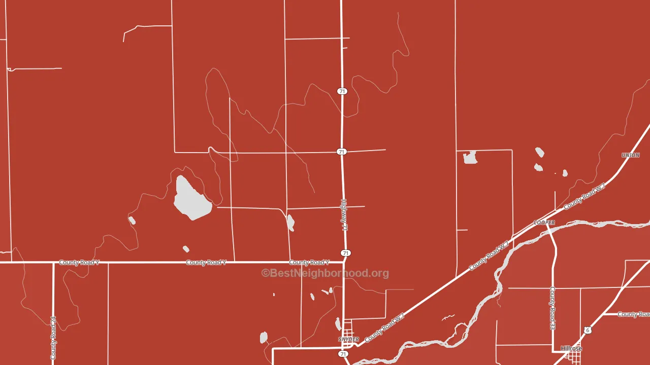 80750, CO block-group political-lean map