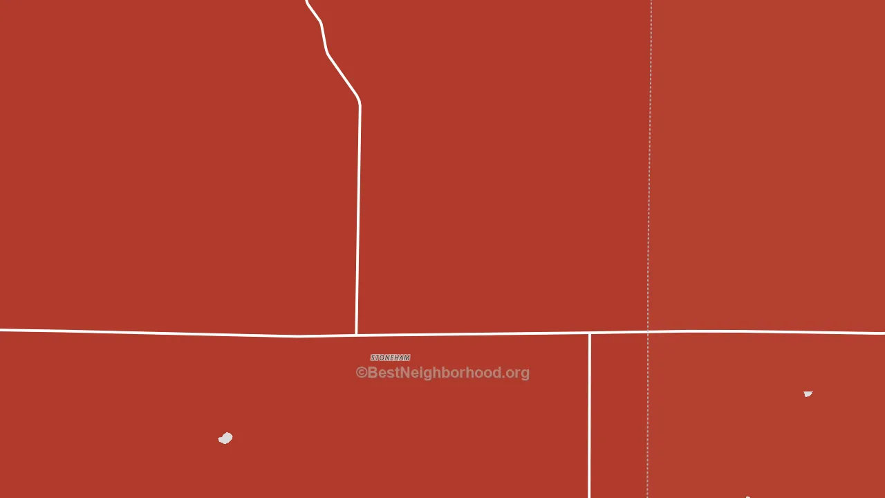 80754, CO block-group political-lean map