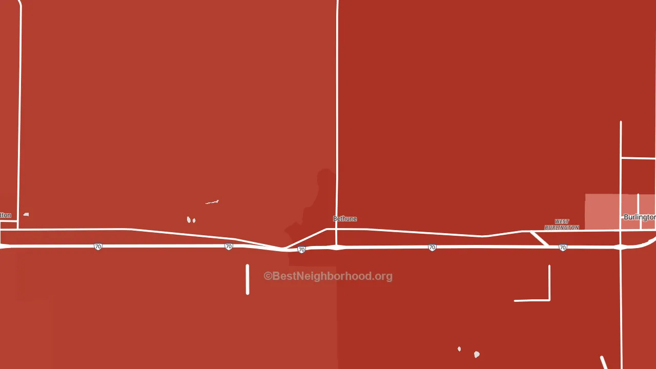 80805, CO block-group political-lean map
