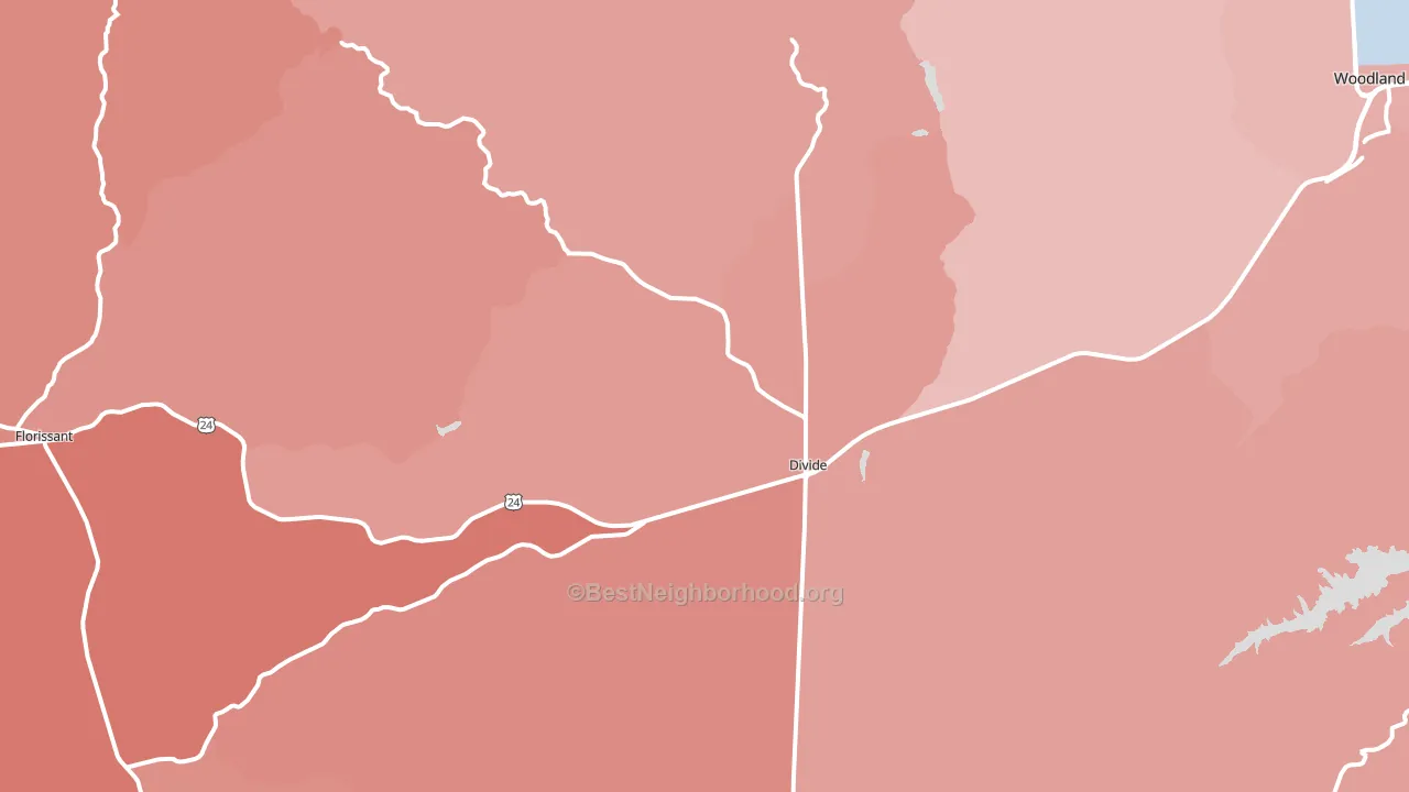 80814, CO block-group political-lean map