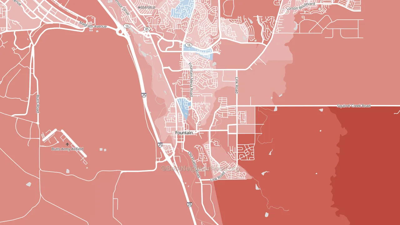 80817, CO block-group political-lean map