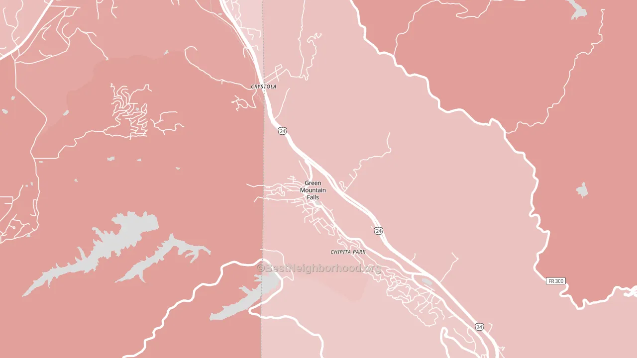 80819, CO block-group political-lean map