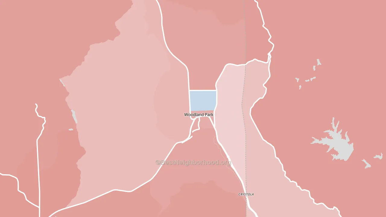 80863, CO block-group political-lean map