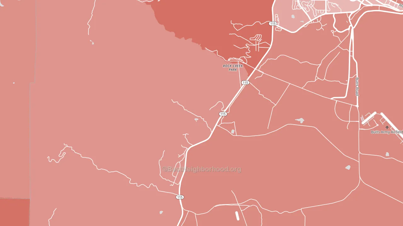 80926, CO block-group political-lean map