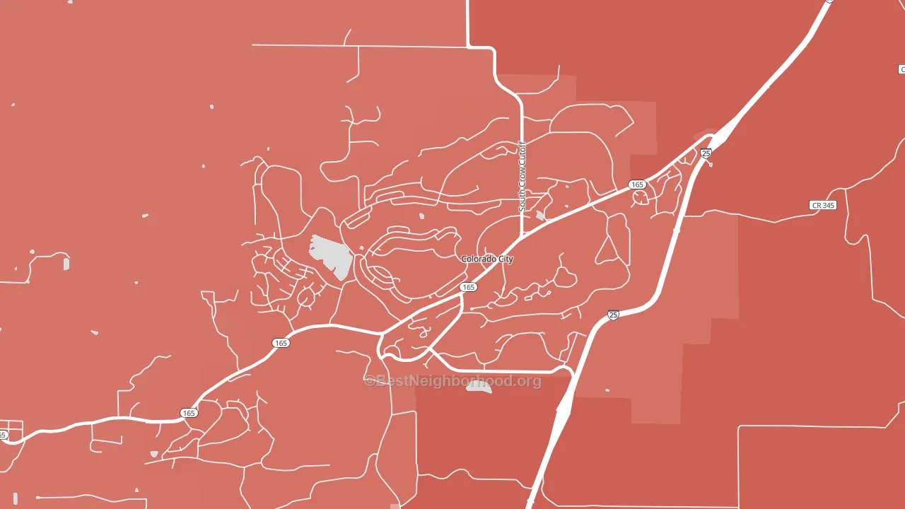 81019, CO block-group political-lean map
