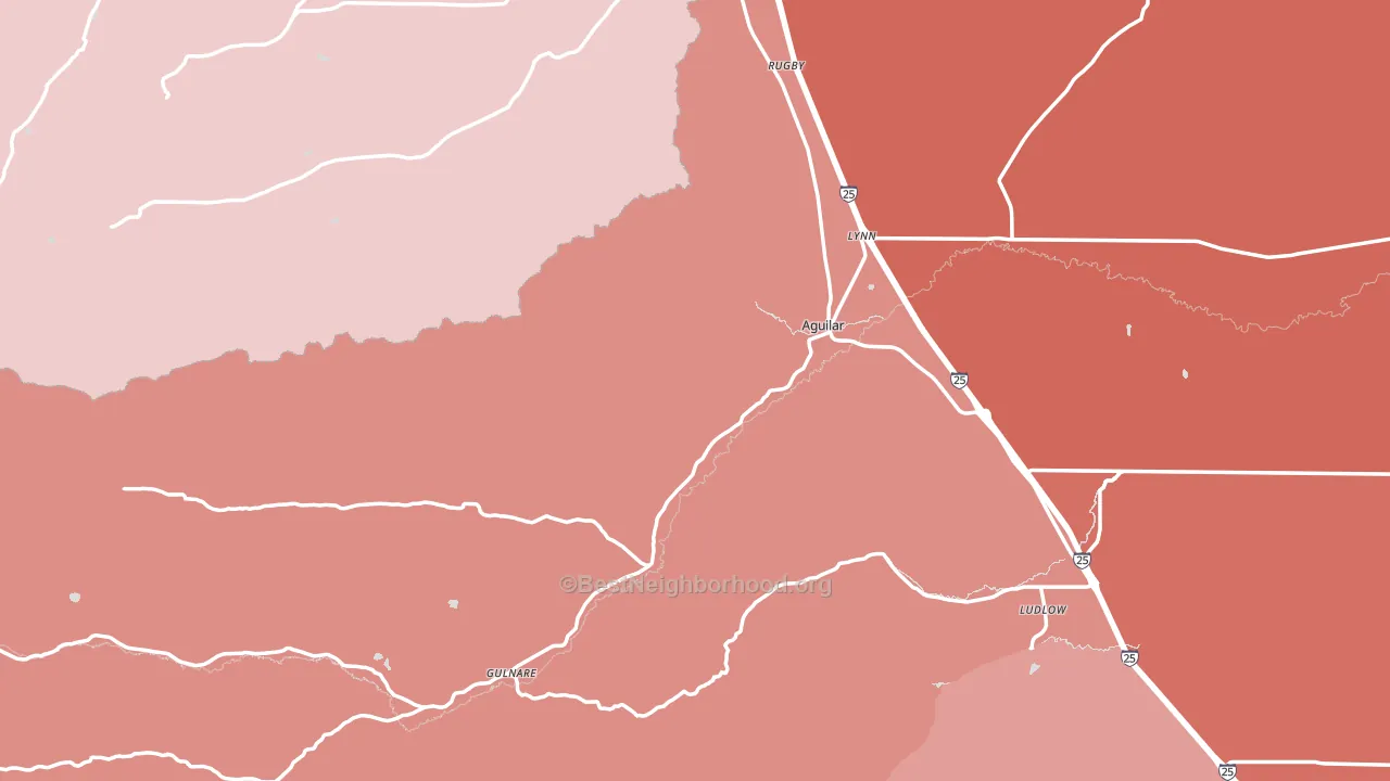 81020, CO block-group political-lean map