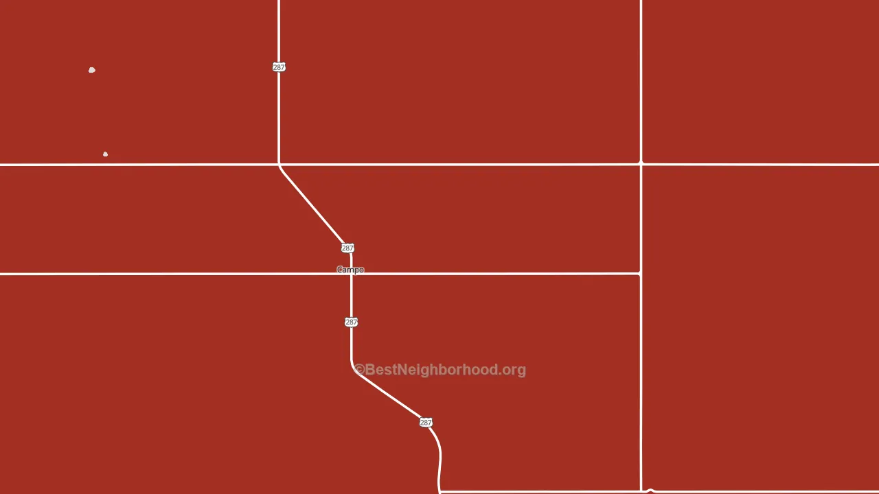 81029, CO block-group political-lean map