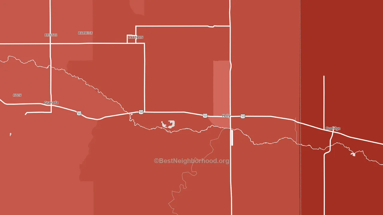 81047, CO block-group political-lean map
