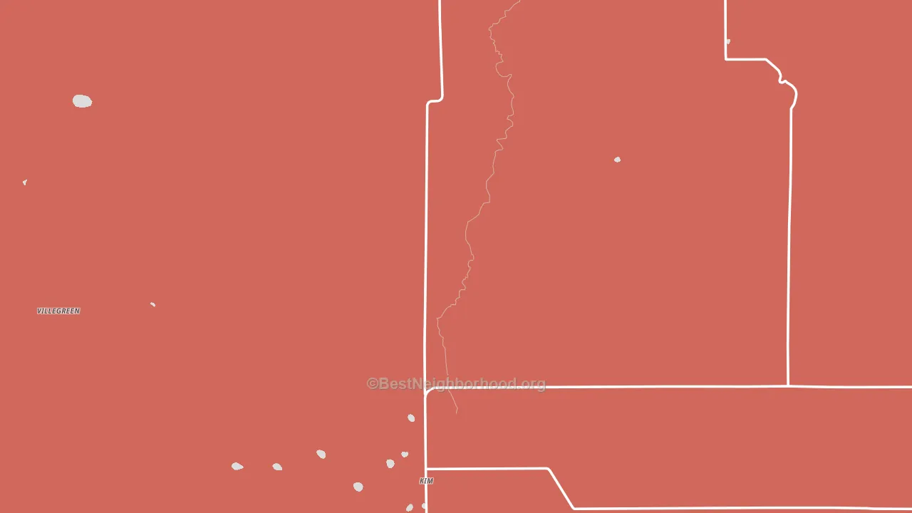 81049, CO block-group political-lean map