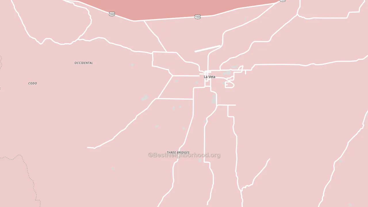 81055, CO block-group political-lean map