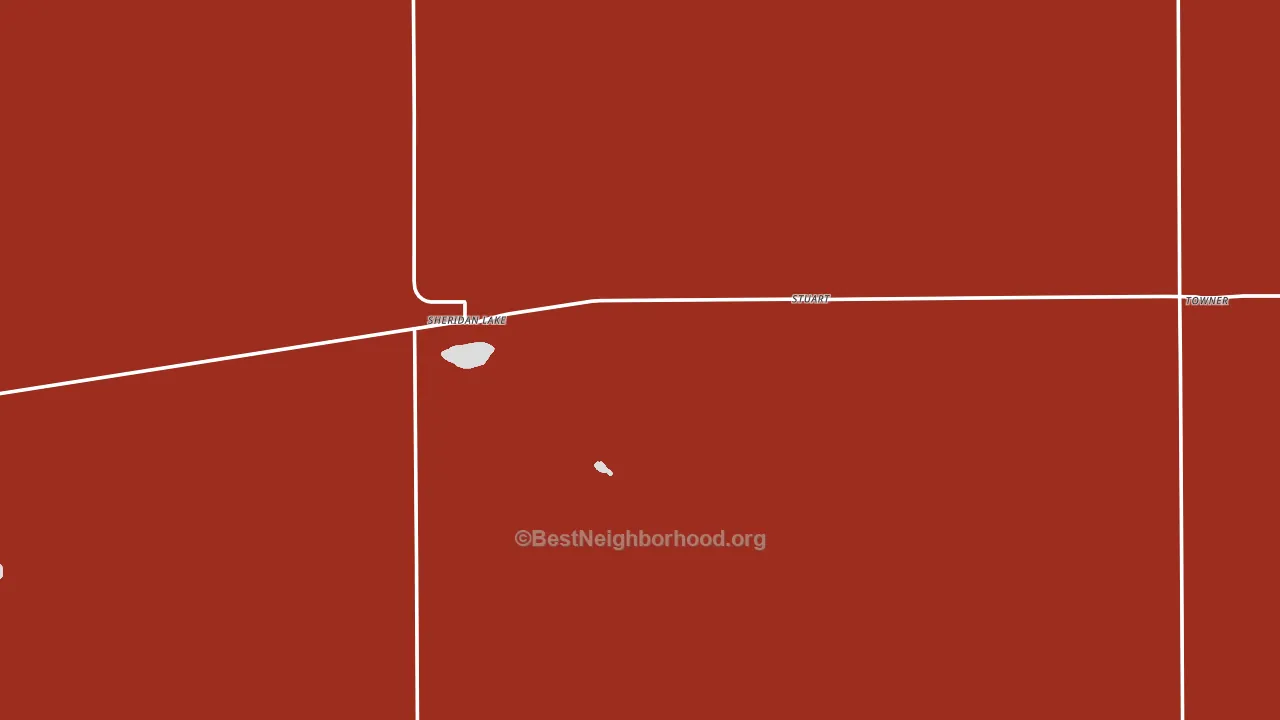 81071, CO block-group political-lean map