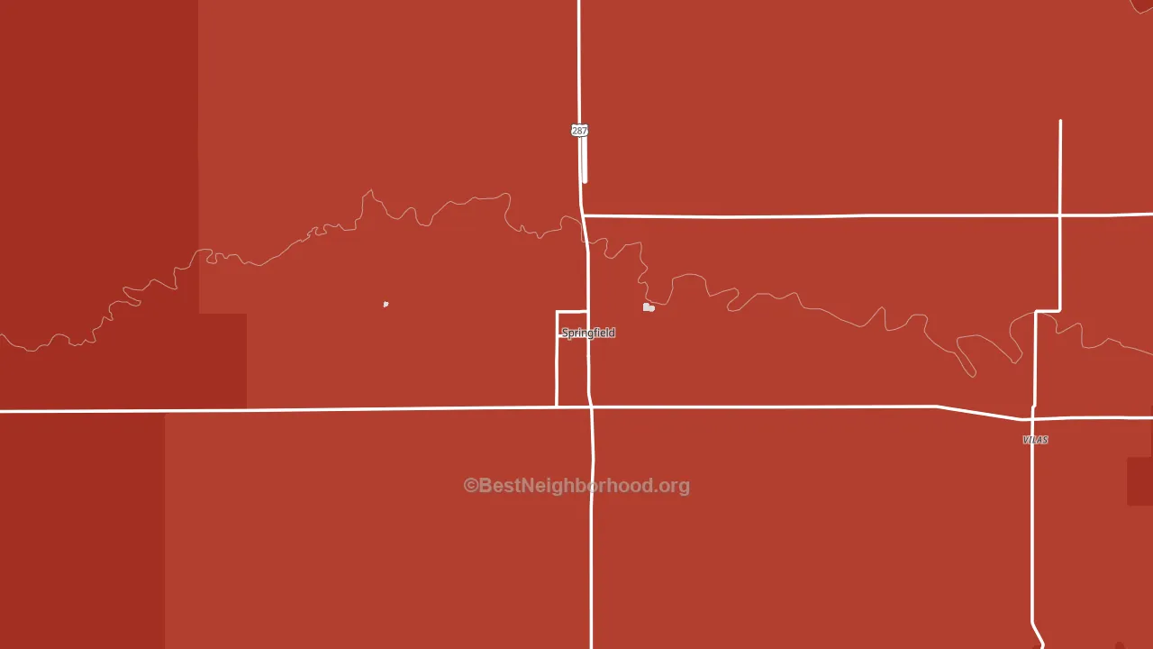 81073, CO block-group political-lean map