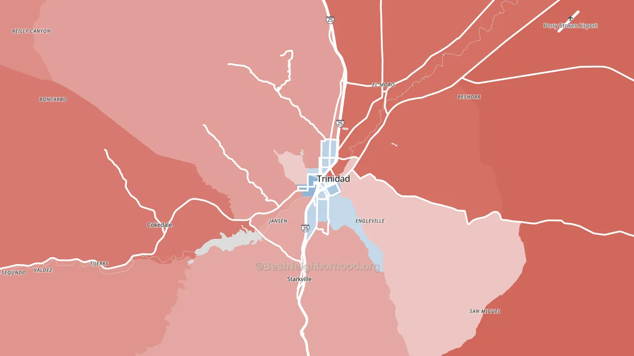 81082, CO block-group political-lean map