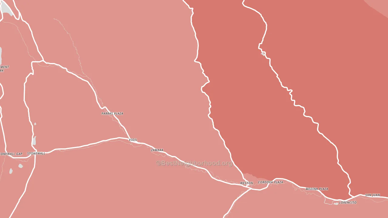81091, CO block-group political-lean map