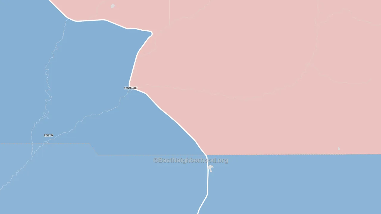 81128, CO block-group political-lean map