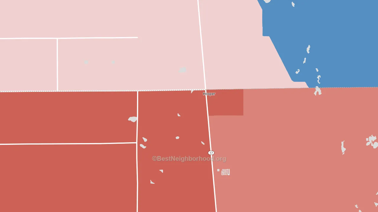 81136, CO block-group political-lean map