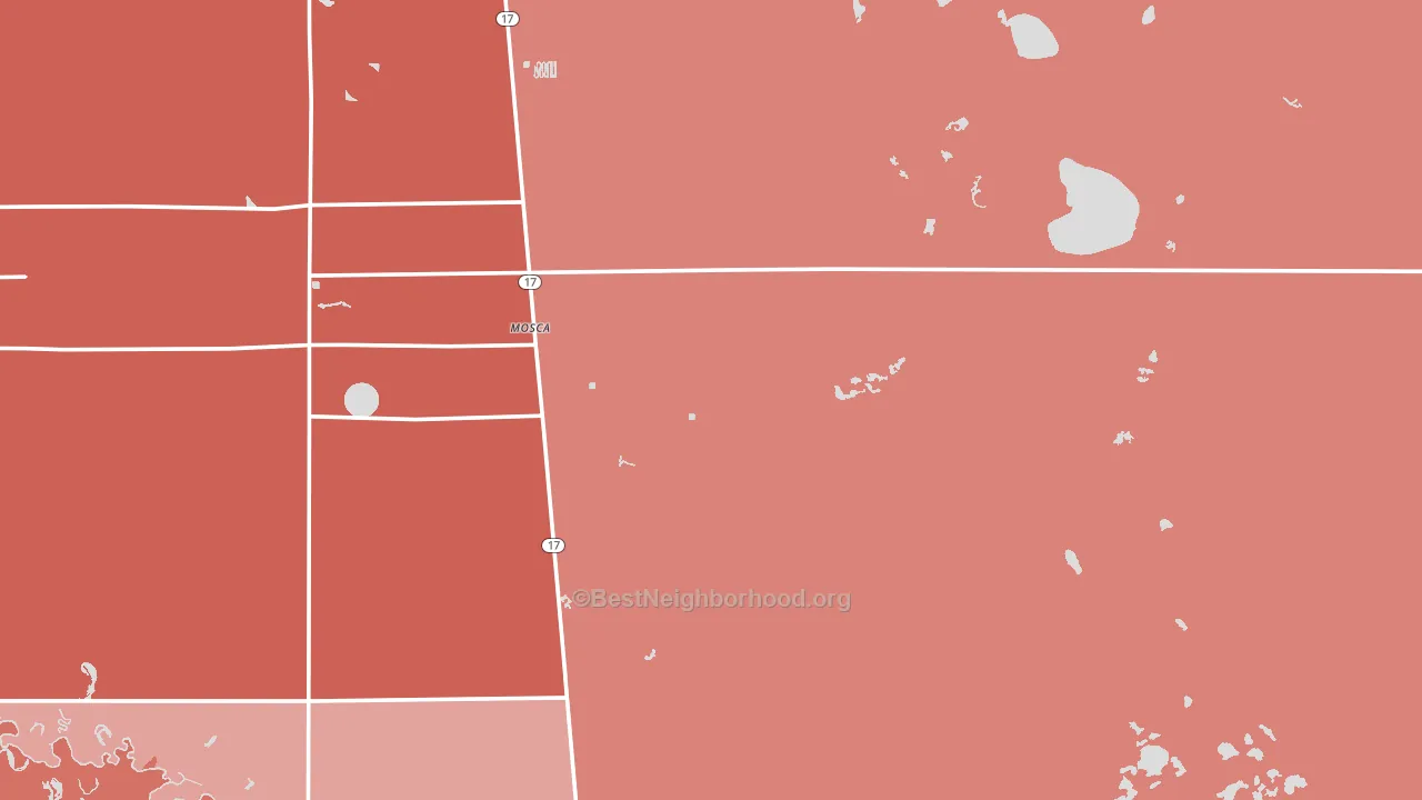 81146, CO block-group political-lean map