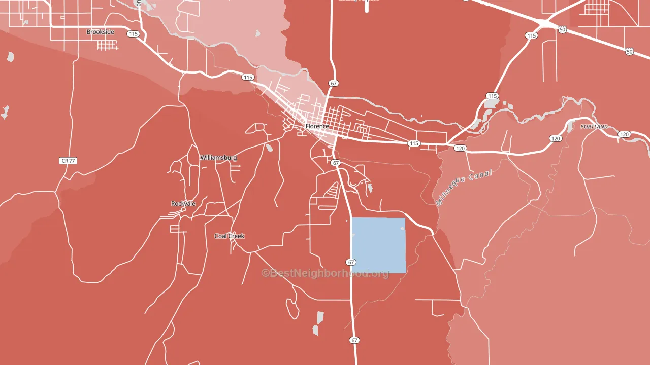 81226, CO block-group political-lean map