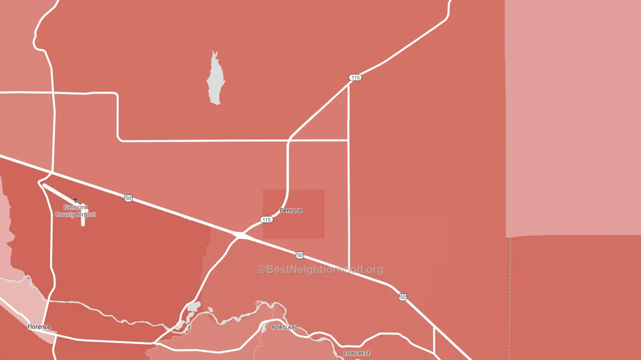 81240, CO block-group political-lean map
