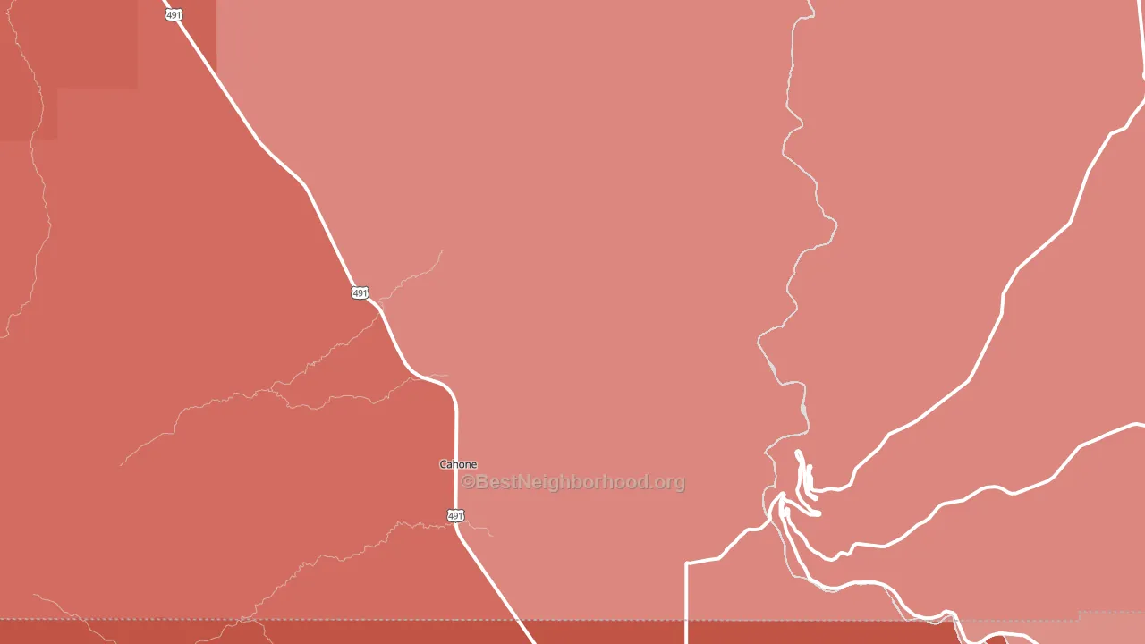 81320, CO block-group political-lean map