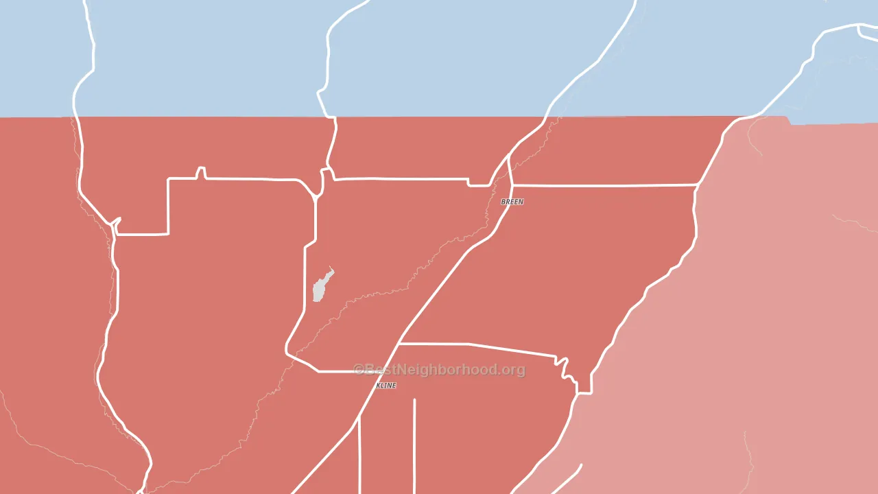 81326, CO block-group political-lean map