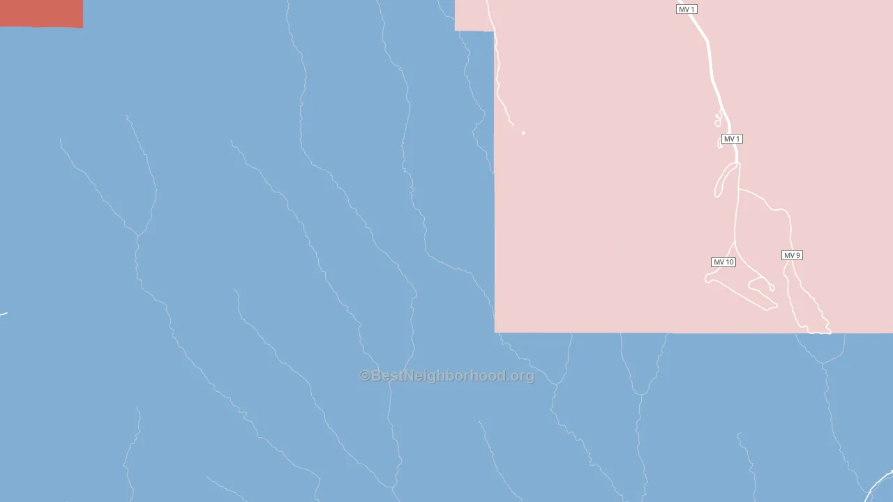 81330, CO block-group political-lean map