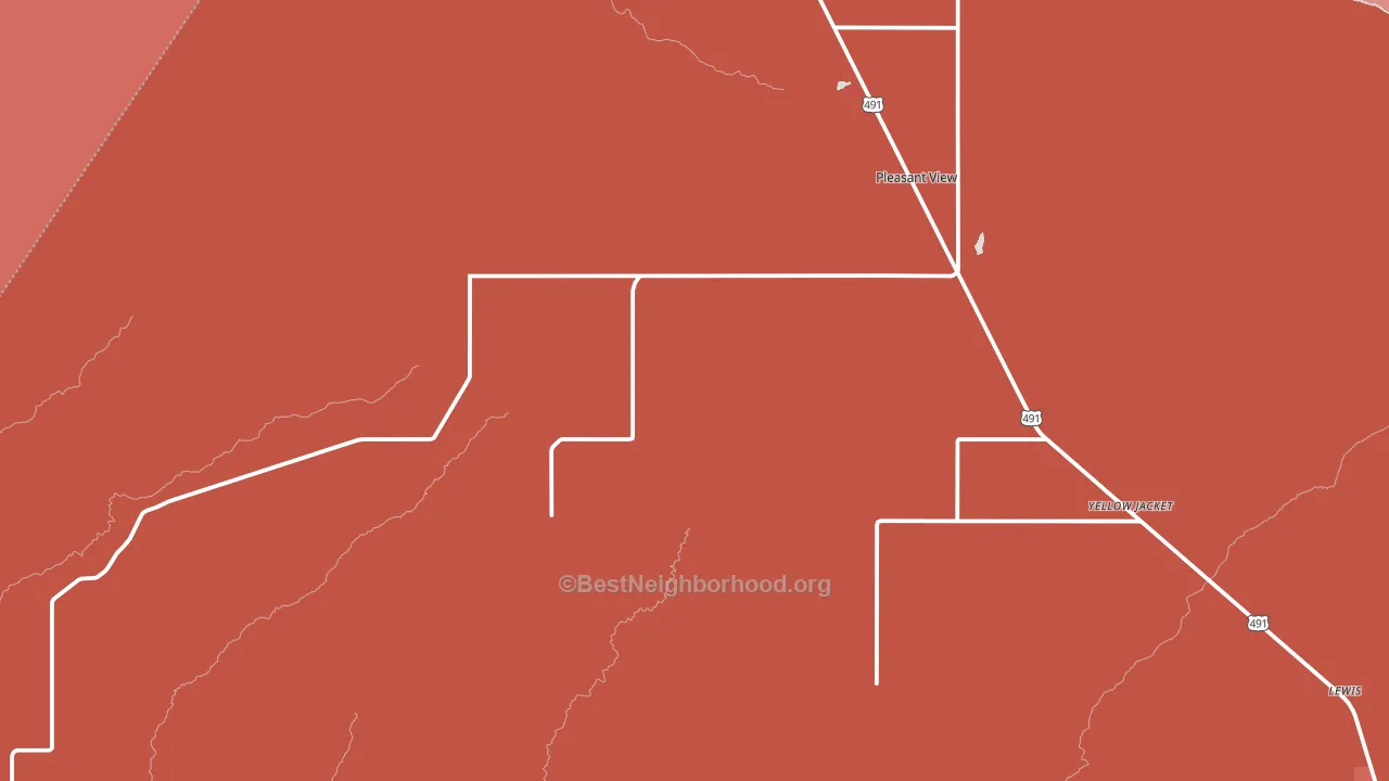 81331, CO block-group political-lean map