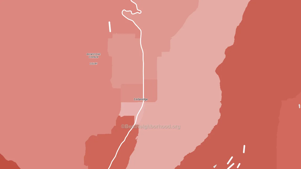 81413, CO block-group political-lean map