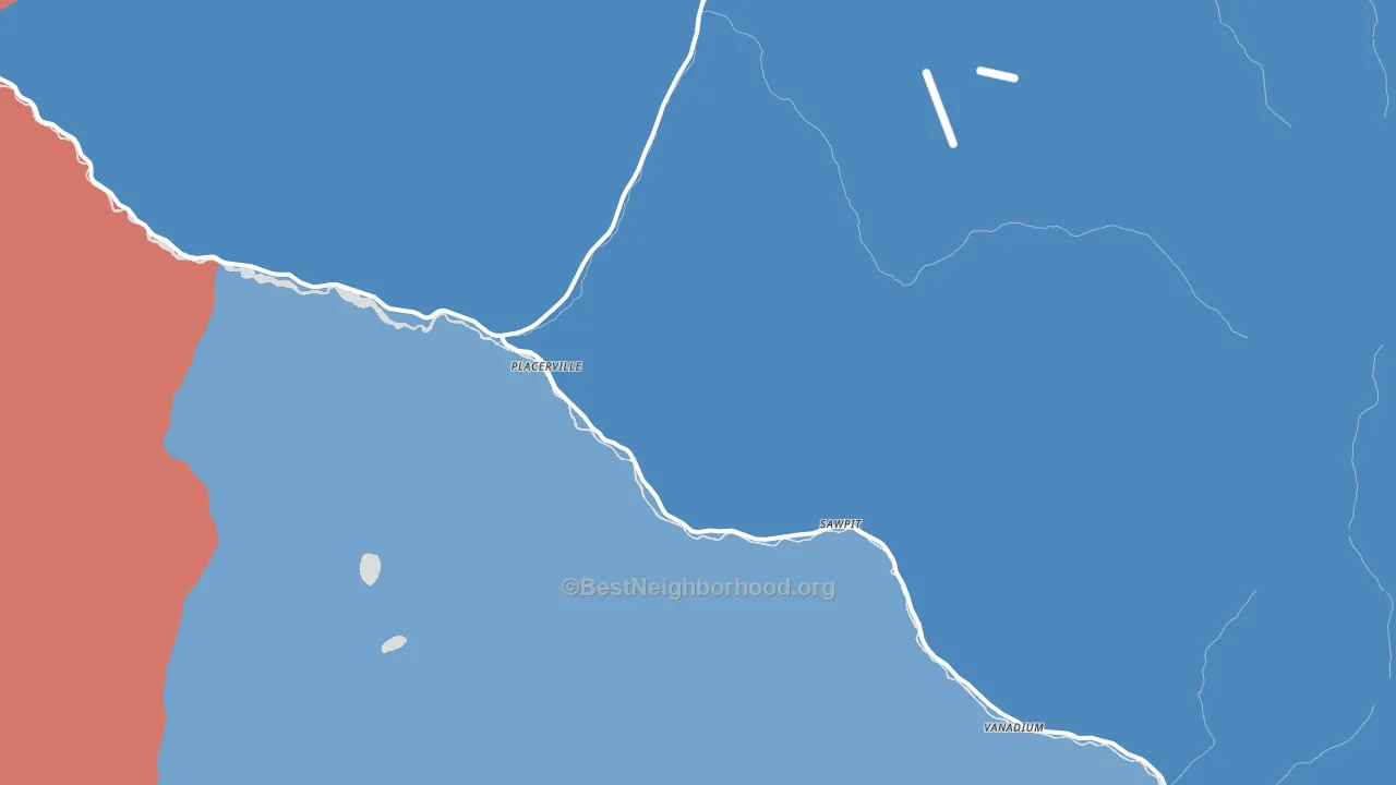 81430, CO block-group political-lean map