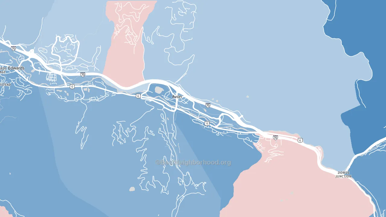 81620, CO block-group political-lean map