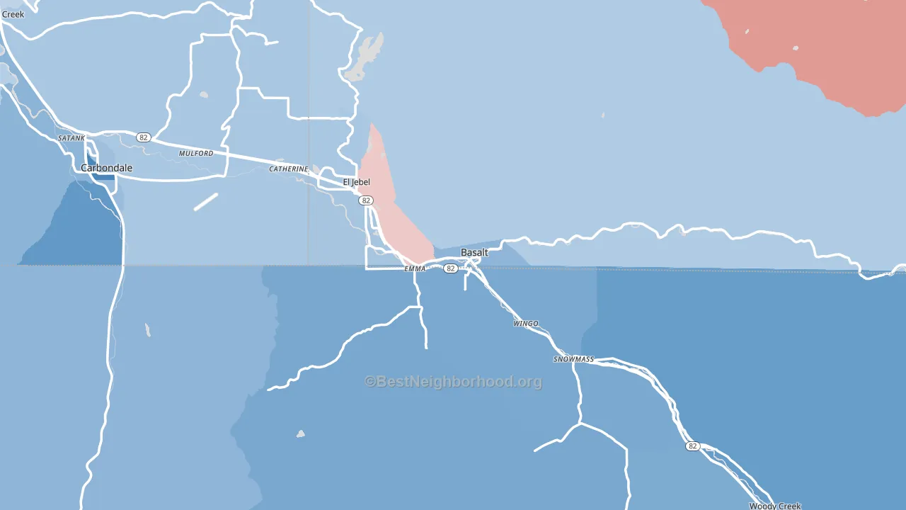 81621, CO block-group political-lean map