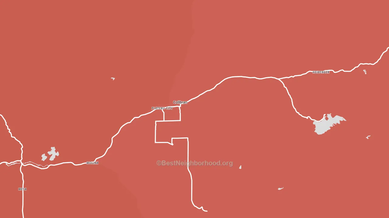 81624, CO block-group political-lean map