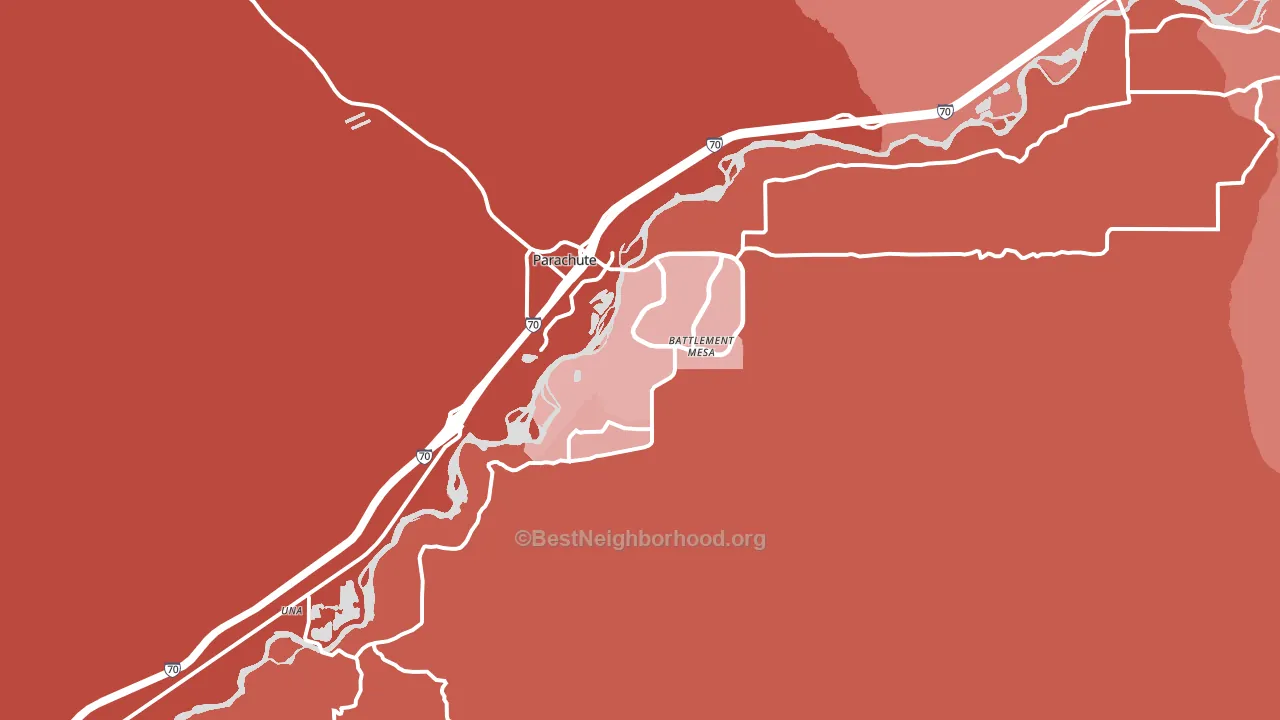 81635, CO block-group political-lean map