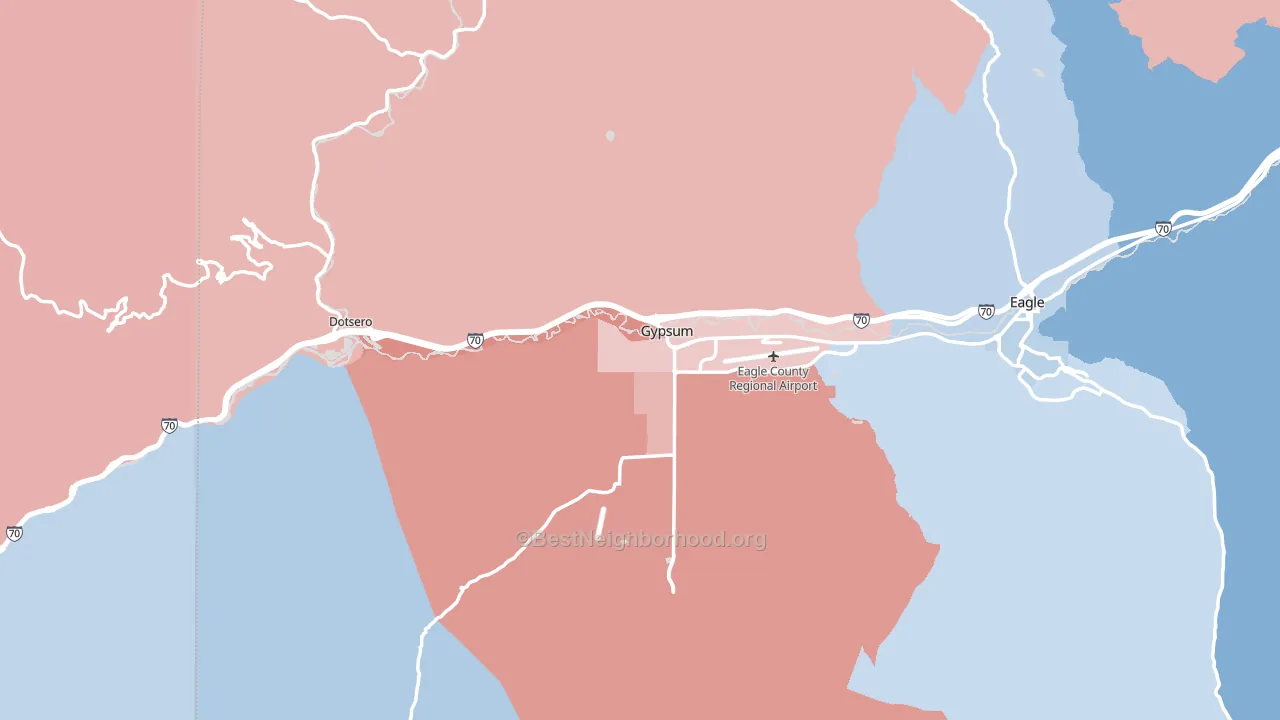 81637, CO block-group political-lean map