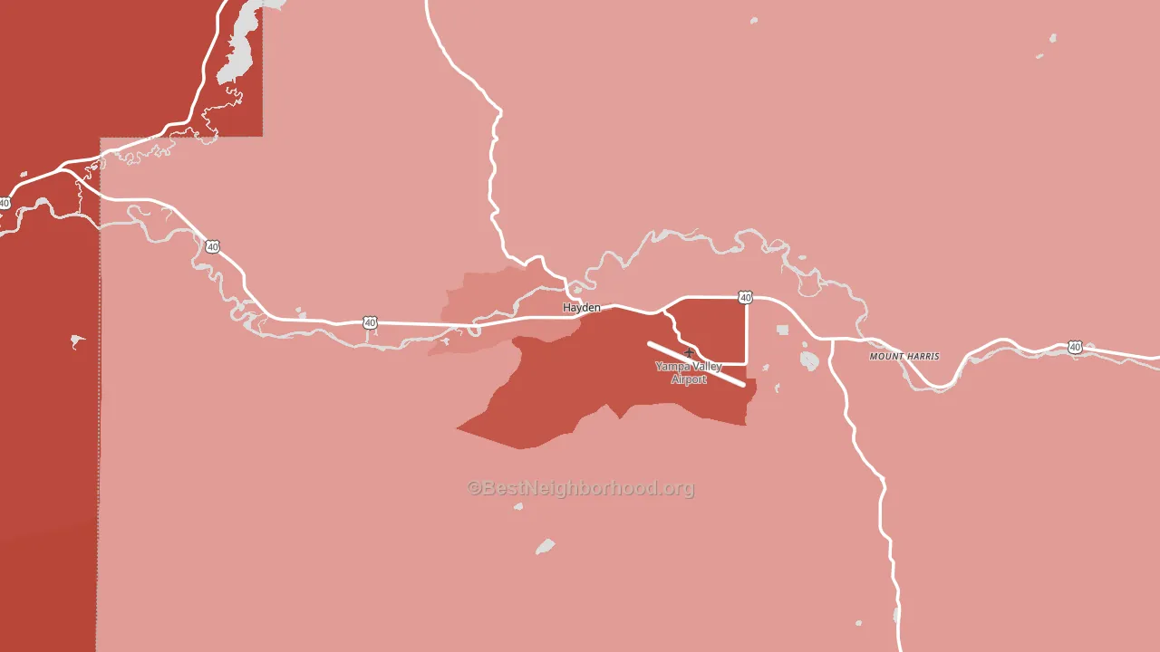81639, CO block-group political-lean map