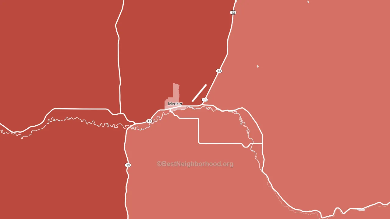 81641, CO block-group political-lean map
