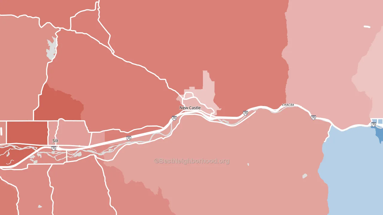 81647, CO block-group political-lean map