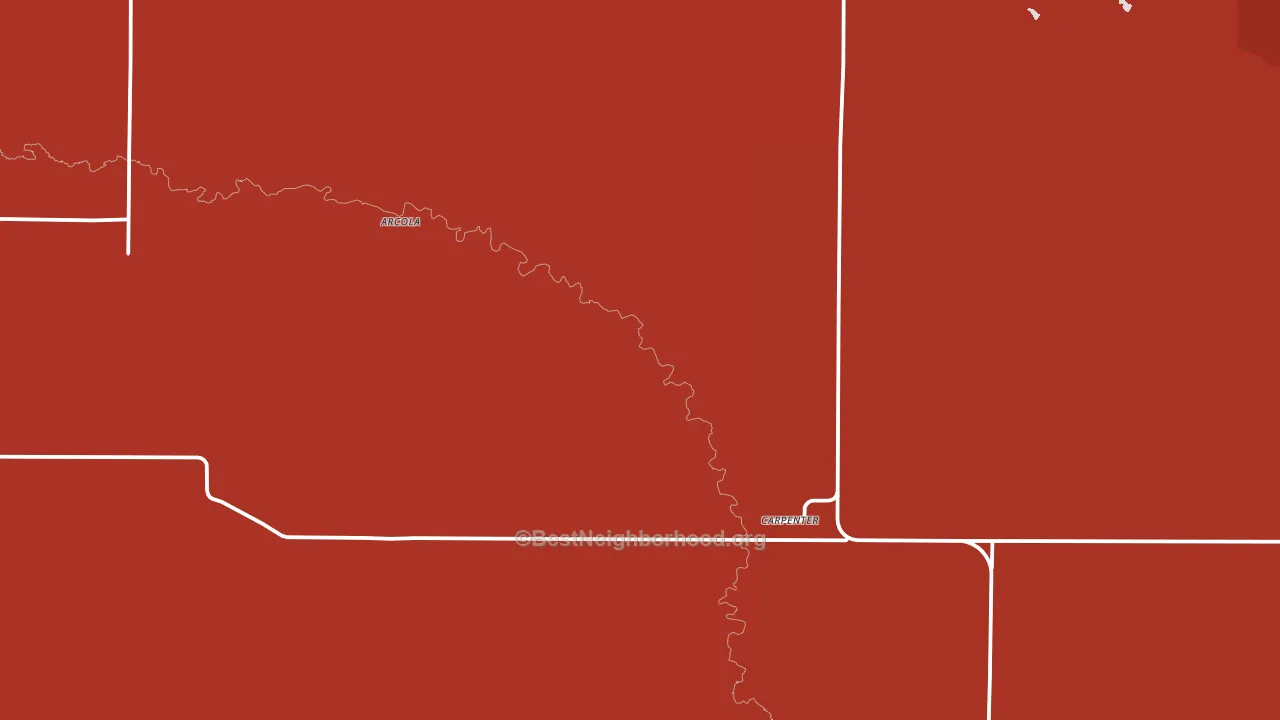 82054, WY block-group political-lean map