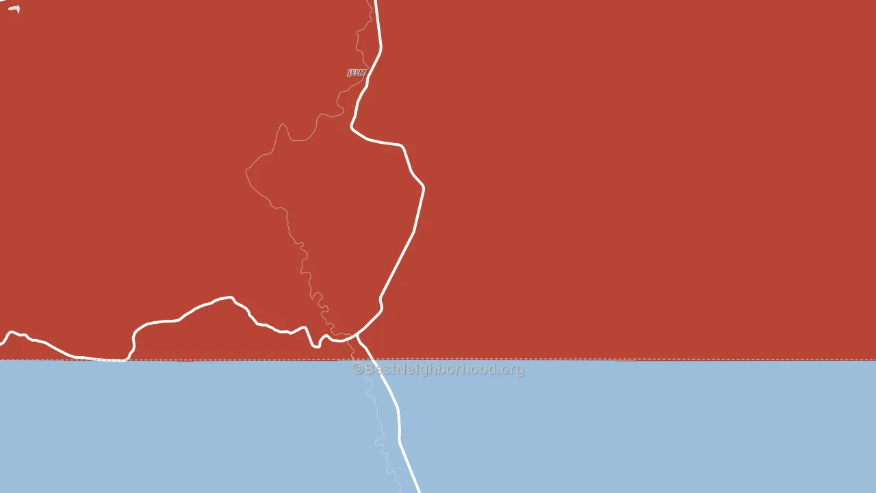 82063, WY block-group political-lean map