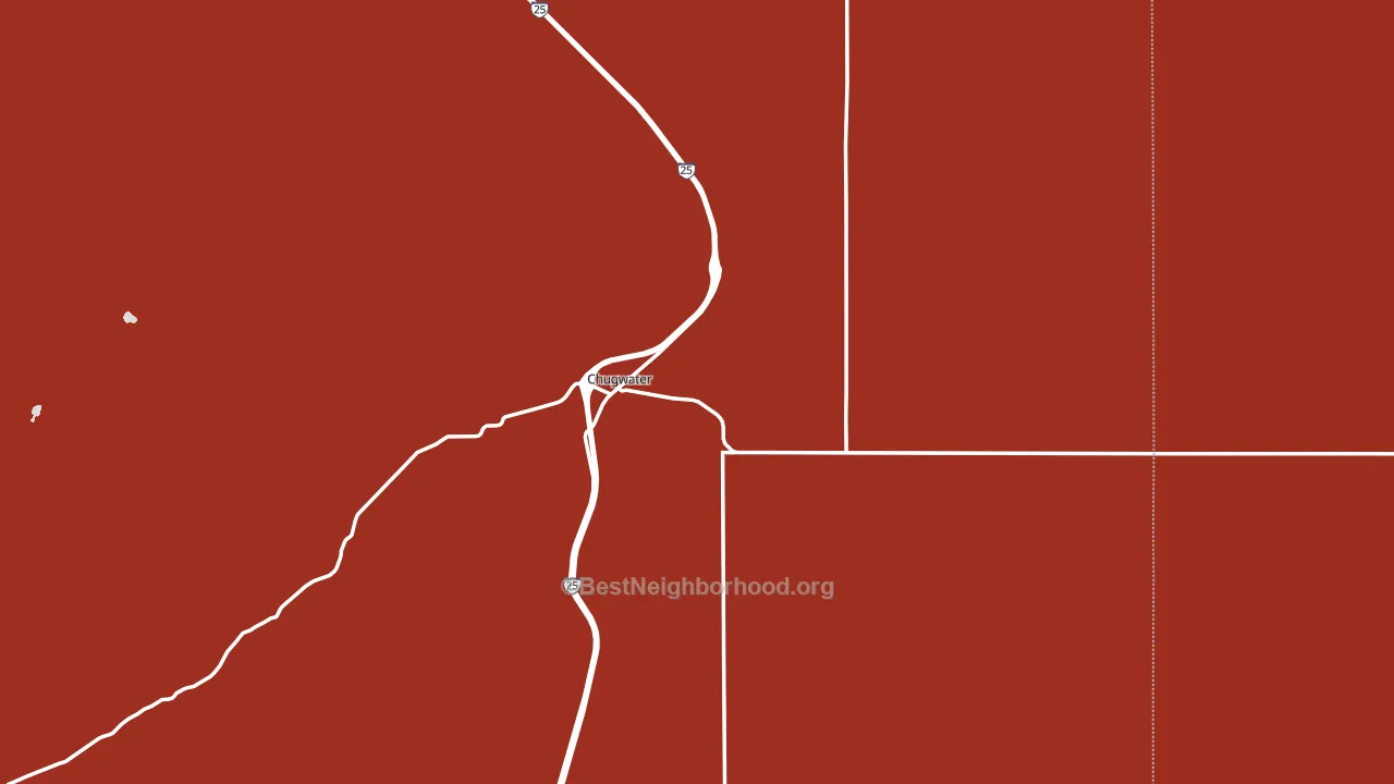 82210, WY block-group political-lean map