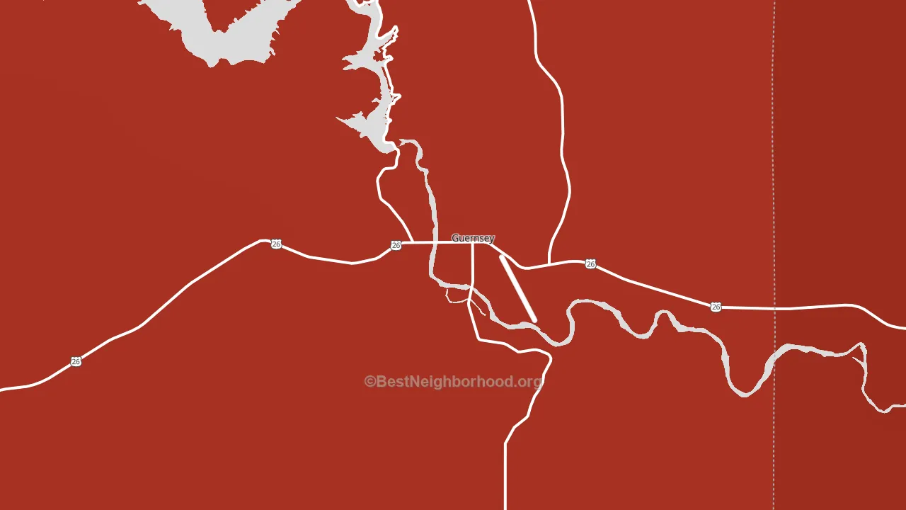 82214, WY block-group political-lean map