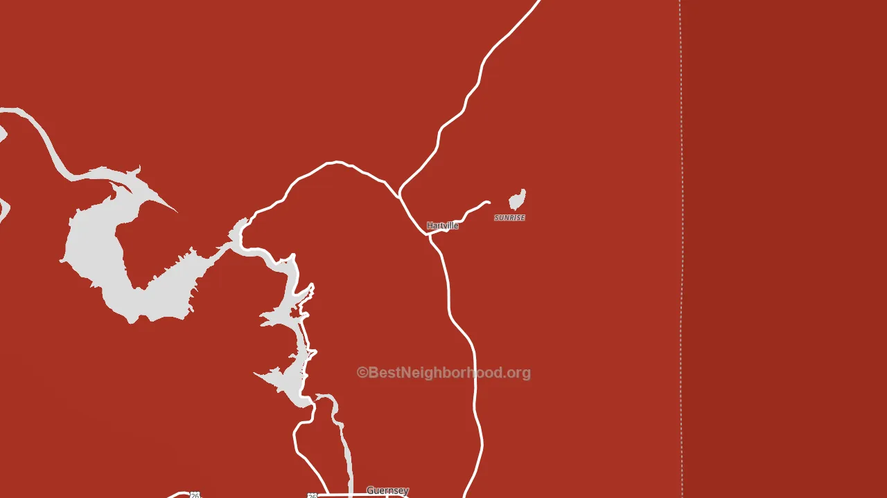 82215, WY block-group political-lean map