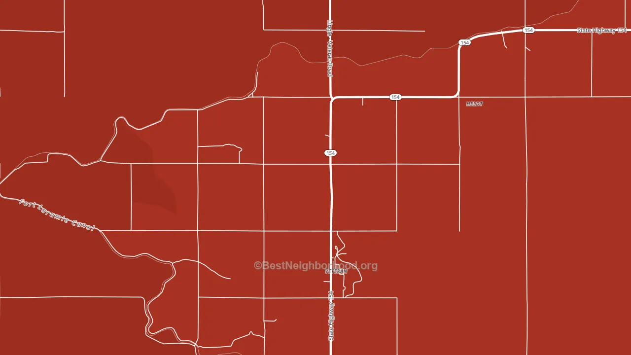 82243, WY block-group political-lean map