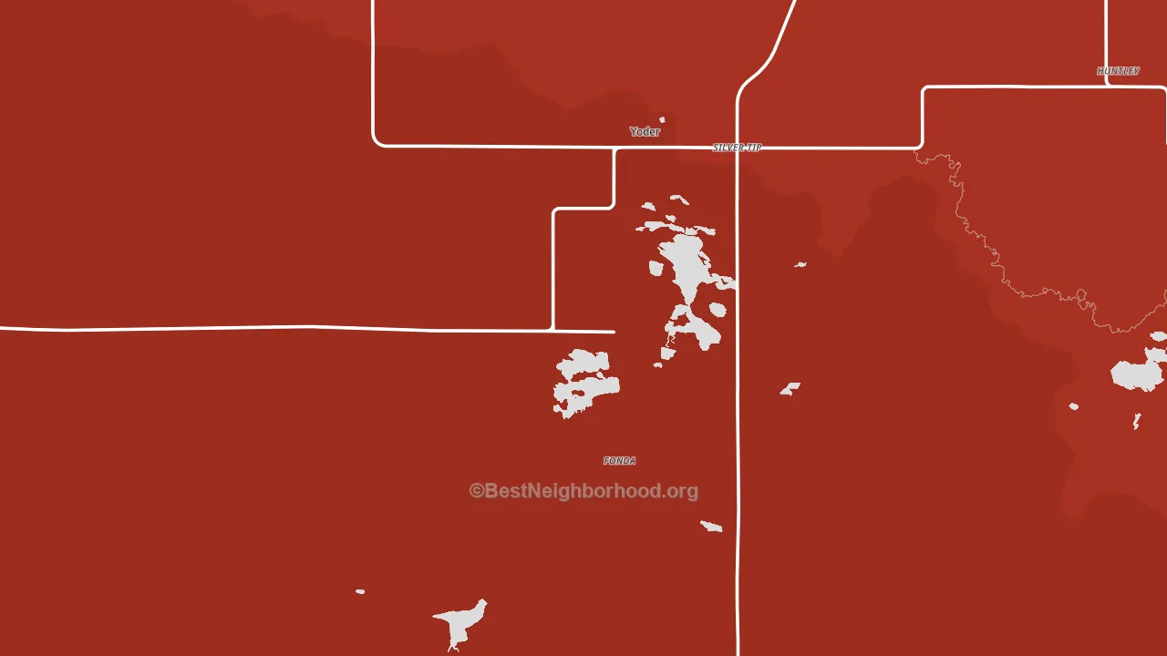 82244, WY block-group political-lean map