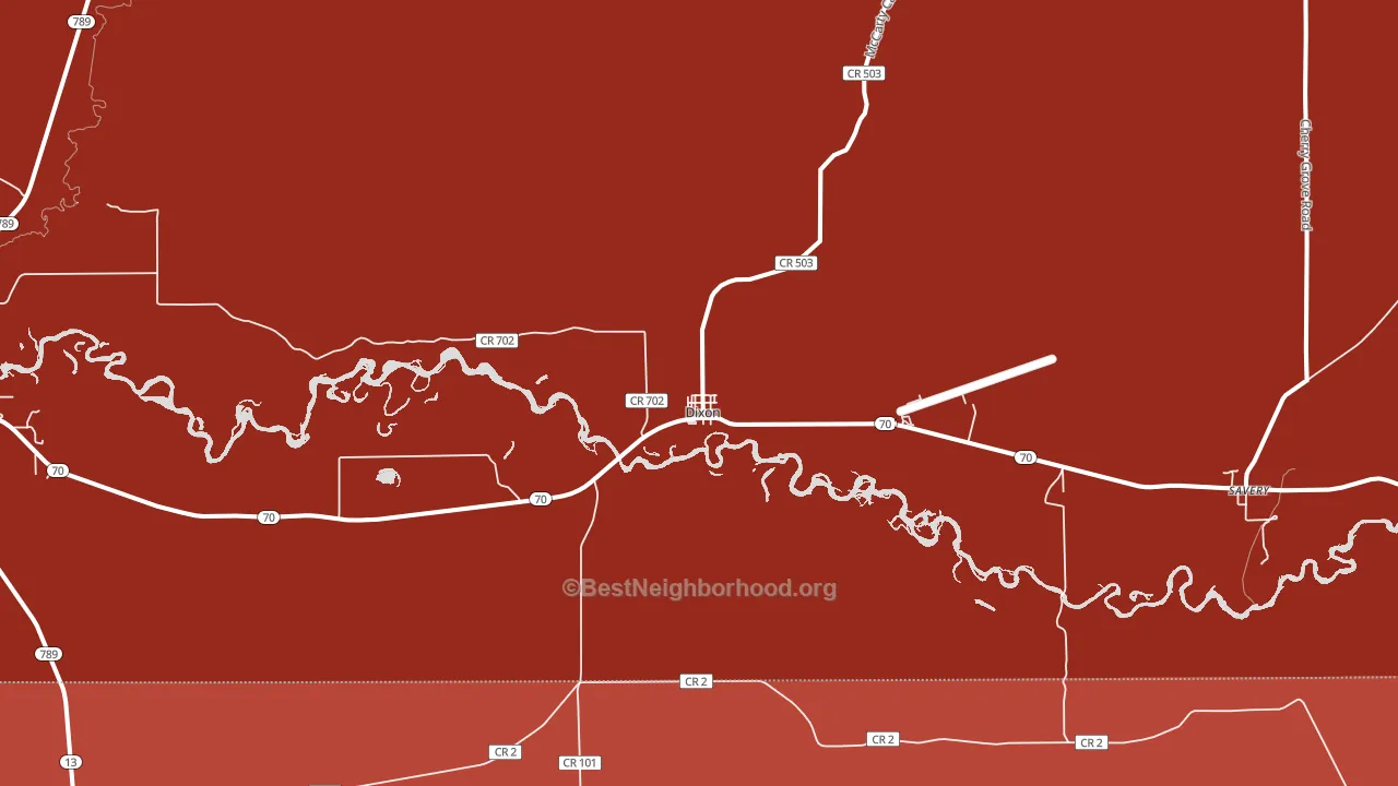 82323, WY block-group political-lean map