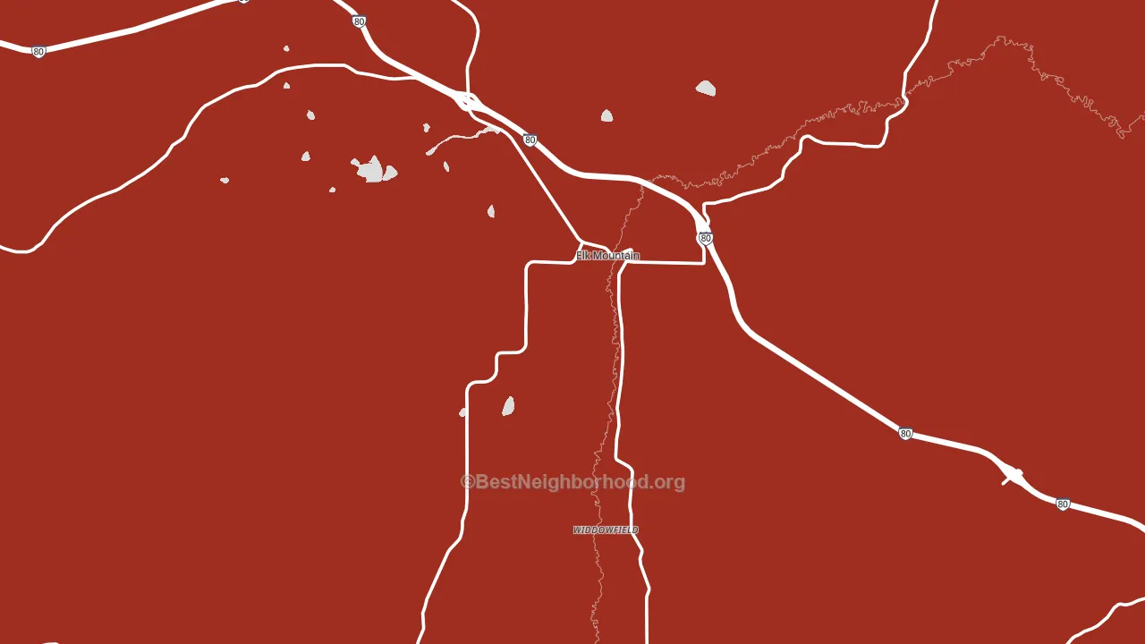 82324, WY block-group political-lean map
