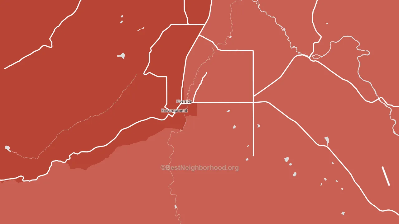 82325, WY block-group political-lean map