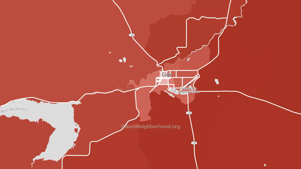 82414, WY block-group political-lean map