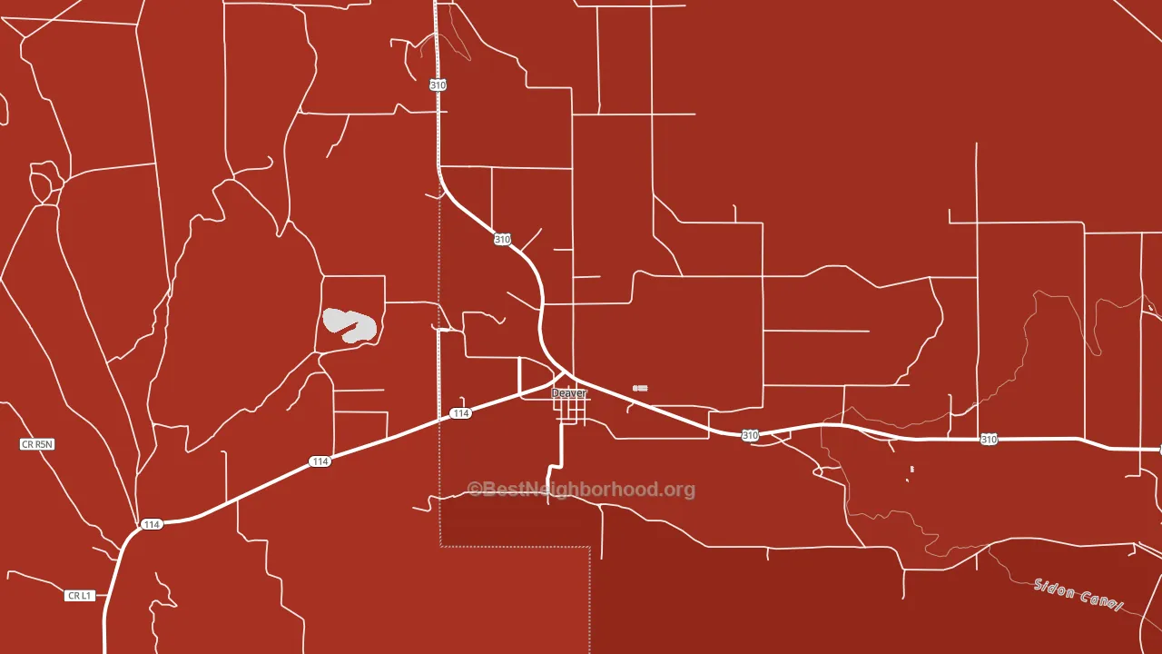 82421, WY block-group political-lean map