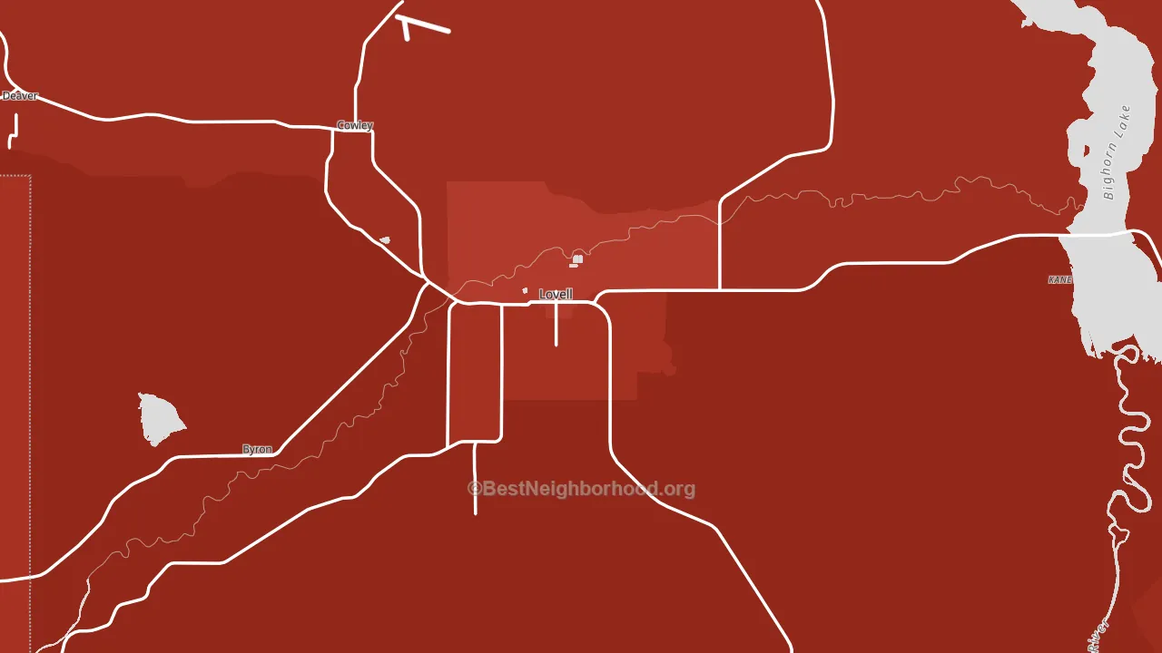 82431, WY block-group political-lean map